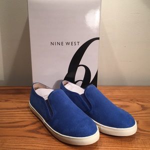 Nine West My BFF royal blue slip on sneaker